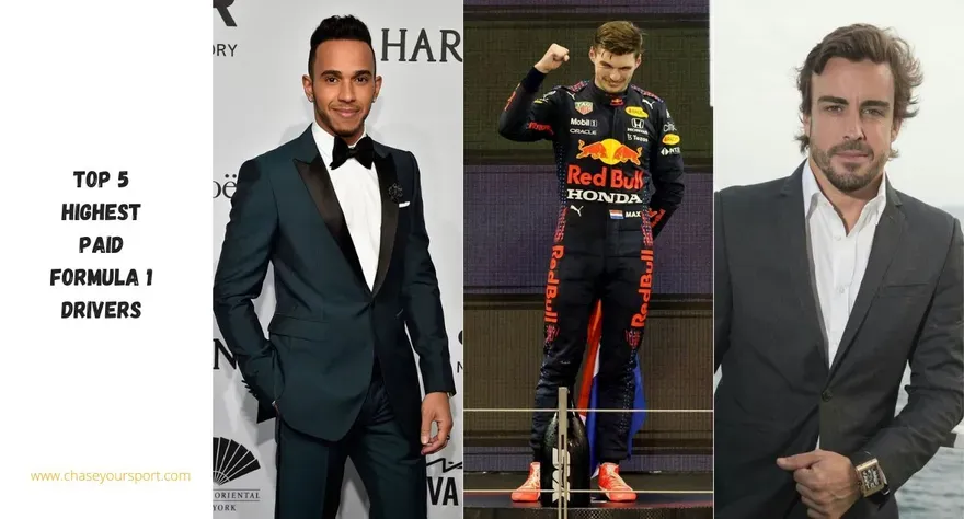 Top 5 highest paid Formula 1 drivers